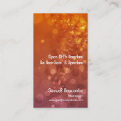 《写真》ぼけ味のマルティーニの名刺 名刺 (裏面)