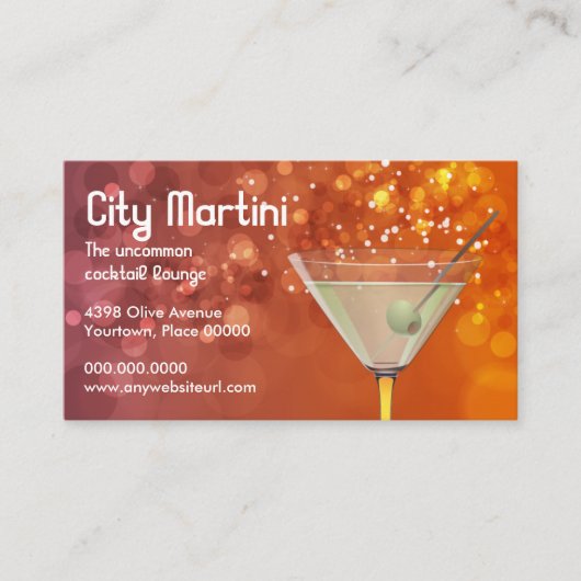 《写真》ぼけ味のマルティーニの名刺 名刺 (正面)