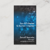 《写真》ぼけ味のマルティーニの名刺 名刺 (裏面)