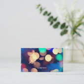 《写真》ぼけ味の写真の横の名刺 名刺 (スタンド正面)