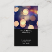 《写真》ぼけ味の写真撮影の名刺 名刺 (裏面)