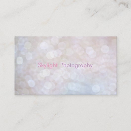 《写真》ぼけ味の写真撮影/カメラマンの名刺 名刺 (正面)