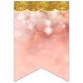 《写真》ぼけ味の女の子のパーソナライズな子供部屋部屋の名前の長旗 バンティングフラッグ (第1の旗)