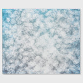 《写真》ぼけ味の雪片のグリッターの輝き ラッピングペーパー (フラット)