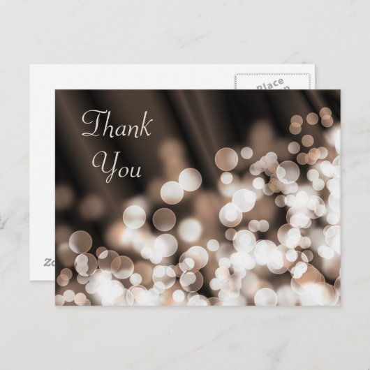 《写真》ぼけ味エフェクトテクスチャ。ありがとう。 ポストカード (正面/裏面)