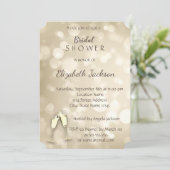 《写真》ぼけ味エレガントワイングラスブライダルシャワー 招待状 (スタンド正面)