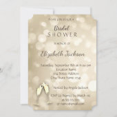 《写真》ぼけ味エレガントワイングラスブライダルシャワー 招待状 (正面)