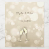 《写真》ぼけ味エレガントワイングラス ワインラベル (シングルラベル)