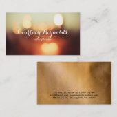 《写真》ぼけ味エレガント灯 名刺 (正面/裏面)