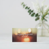 《写真》ぼけ味エレガント灯 名刺 (スタンド正面)