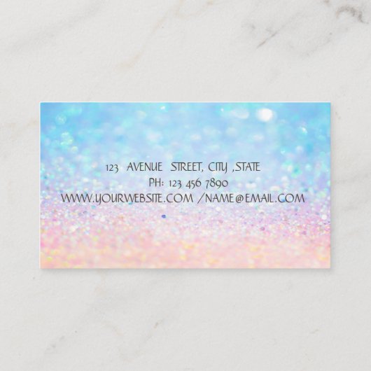 《写真》ぼけ味エレガント金ゴールドストライプ、ロータスヨガインストラクター 名刺 (裏面)