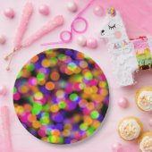 《写真》ぼけ味カラフルバブル ペーパープレート (パーティー)