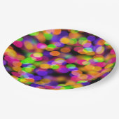 《写真》ぼけ味カラフルバブル ペーパープレート (アングル)