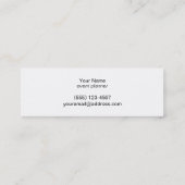 《写真》ぼけ味カラフルブラックリネンルックシック スキニー名刺 (裏面)