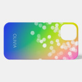 《写真》ぼけ味カラフル勾配 iPhoneケース (裏面横)