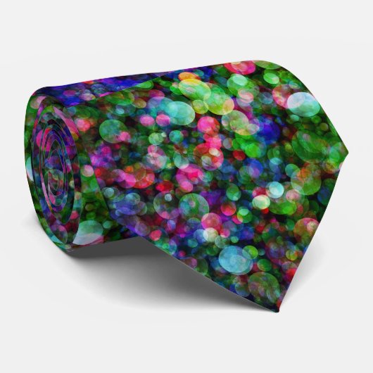 《写真》ぼけ味クリスマスライトおもしろいホリデイ ネクタイ (ロール)