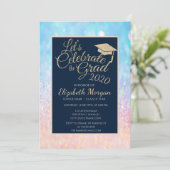 《写真》ぼけ味グラデーショングリッター目盛りキャップ目盛 招待状 (スタンド正面)