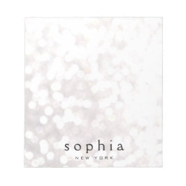 《写真》ぼけ味グリッター ノートパッド