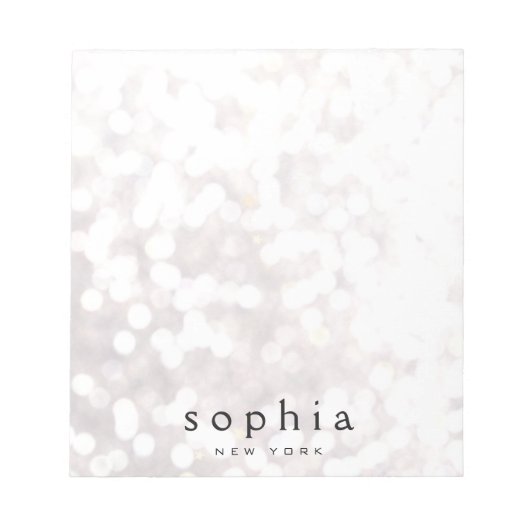 《写真》ぼけ味グリッター ノートパッド (正面)