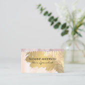 《写真》ぼけ味グロードリップ | 金箔 名刺 (スタンド正面)