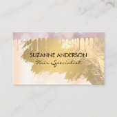 《写真》ぼけ味グロードリップ | 金箔 名刺 (正面)