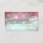 《写真》ぼけ味グロー |魔法の背景 名刺 (裏面)