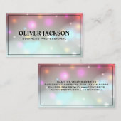 《写真》ぼけ味グロー |魔法の背景 名刺 (正面/裏面)