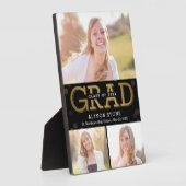 《写真》ぼけ味コラージュ編集可能カラー卒業プラーク フォトプラーク (側面)