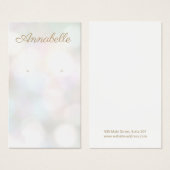 《写真》ぼけ味シンプルジュエリーイヤリング表示カード (正面&裏面)