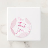 《写真》ぼけ味シンプルホワイトとピンクスクリプト フェイバータグ (インサイチュ)