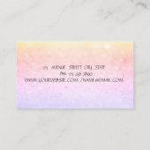 《写真》ぼけ味ストライプ金ゴールド、裁縫機械の変更 名刺 (裏面)