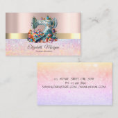 《写真》ぼけ味ストライプ金ゴールド、裁縫機械の変更 名刺 (正面/裏面)