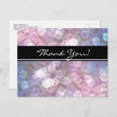 《写真》ぼけ味スパークルライトトレンディー感謝していイベントyou ポストカード (正面/裏面)