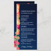 《写真》ぼけ味ツリーのライト、クリスマスメニュー メニュー (正面/裏面)