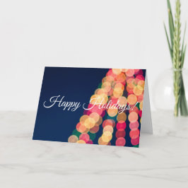 《写真》ぼけ味ツリーのライト、クリスマス カード