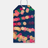 《写真》ぼけ味ツリーのライト、クリスマス ギフトタグ (裏面)