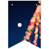 《写真》ぼけ味ツリーのライト、クリスマス バンティングフラッグ (第1の旗)