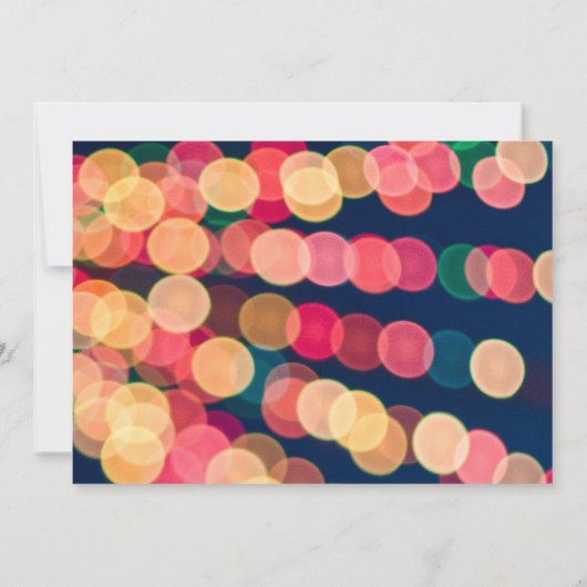 《写真》ぼけ味ツリーライトクリスマスパーティー招待状 案内状 (裏面)