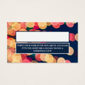 《写真》ぼけ味ツリーライトクリスマスラッフルチケット (裏面)