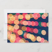 《写真》ぼけ味ツリー照明、クリスマスパーティービンゴ 招待状 (裏面)