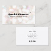 《写真》ぼけ味ハウスクリーナーサービススターズ 名刺 (正面/裏面)