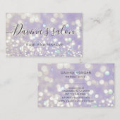 《写真》ぼけ味パステルクリスタルラグジュアリービジネスカード 名刺 (正面/裏面)