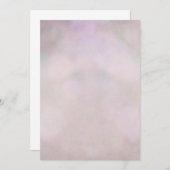 《写真》ぼけ味パステルパープルピンクラベンダー抽象芸術 招待状 (正面/裏面)