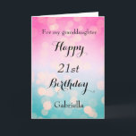 《写真》ぼけ味ピンクとブルー21歳 カード<br><div class="desc">孫娘かわいらし、娘、姪など《写真》ぼけ味ブルーとピンクの21番目の誕生日カード。この21歳かわいらしの誕生日の前は、誕生日の受信者の名パーソナライズされた前で簡単に行うことができる。内部のカードメッセージもできパーソナライズされたる。21歳の誕生日素晴らしには誕生日の記念に贈る。</div>