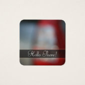 《写真》ぼけ味フォト抽象芸術アートと赤いメッセージカード (正面)