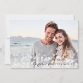 《写真》ぼけ味フレア |あいさつカスタム文ホリデーの写真カード シーズンカード (正面)