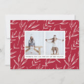 《写真》ぼけ味フレア |ホリデーフォトカード シーズンカード (裏面)