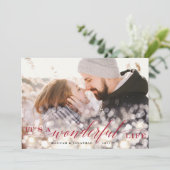 《写真》ぼけ味フレア |ホリデーフォトカード シーズンカード (スタンド正面)