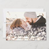 《写真》ぼけ味フレア |ホリデーフォトカード シーズンカード (正面)