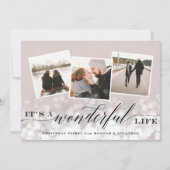 《写真》ぼけ味フレア |写真コラージュカード シーズンカード (正面)